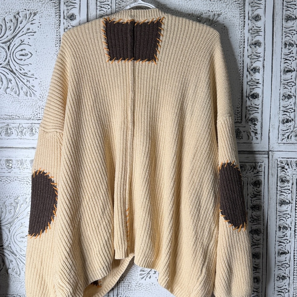 Oversized POL cardigan knit patchwork - image 4